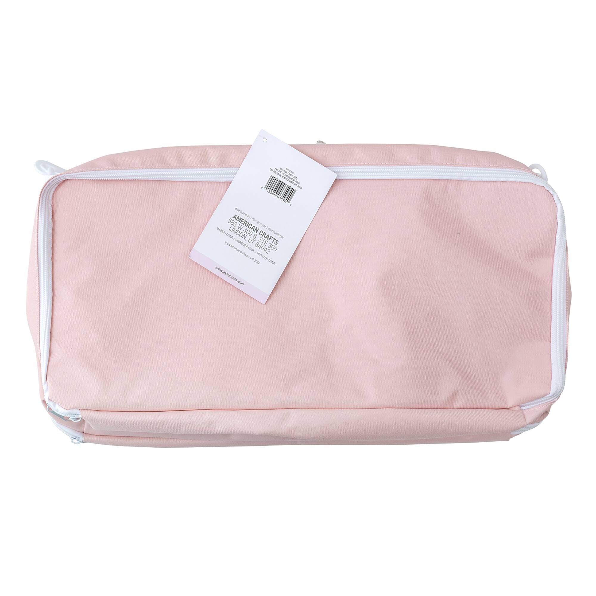 EK Success 17.5" Pink Craft Tote
